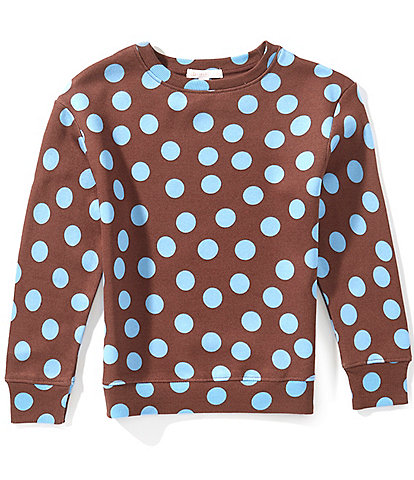 GB Big Girls Polka Dot Crew Neck Sweatshirt