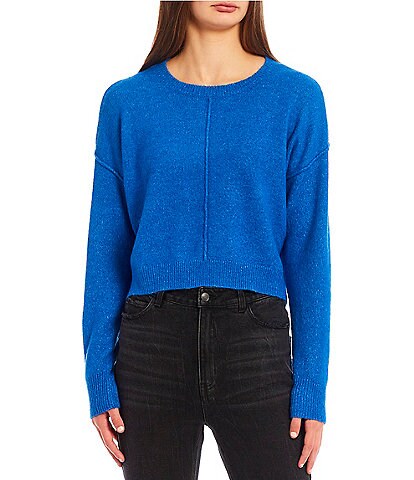 GB Round Neck Seamed Pull-On Sweater