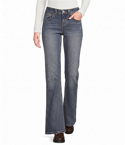 GB Denim Low Rise Vintage Wash Bootcut Jeans