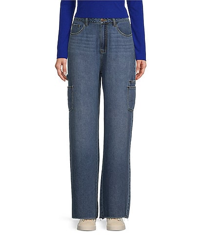 GB Denim Wide Leg Cargo Jeans