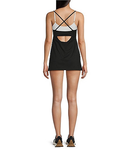 backless active dress with shorts Uocefik The Ultimate Tummy Control Backless Active Dress, Made for Movement & Easy Bathroom Breaks, Athletic Dresses for Women with Shorts Black M