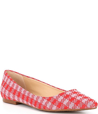 GB Double-Time2 Plaid Print Pointed Toe Flats