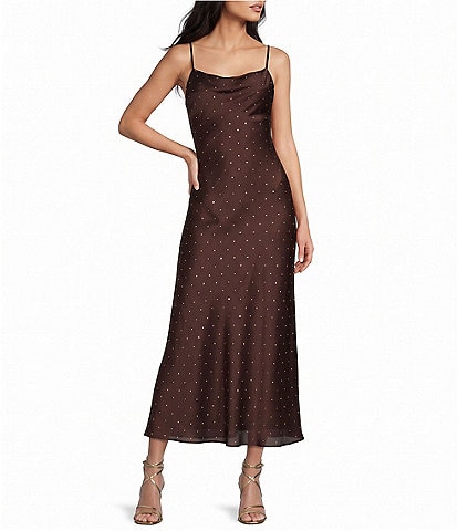 GB Embellished Midi Slip Dress