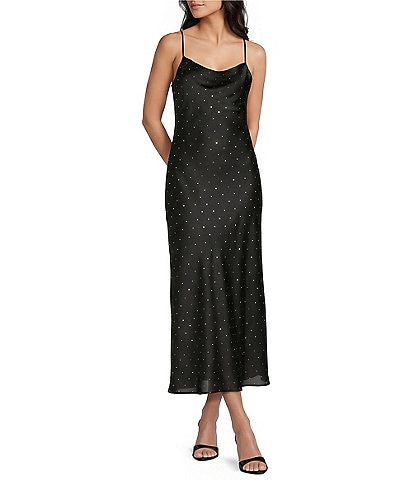 GB Embellished Midi Slip Dress
