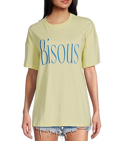 GB Embroidered Bisous Oversized T-Shirt