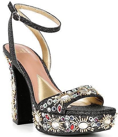 GB Enchant-Ment Bead Embellished Platform Dress Sandals
