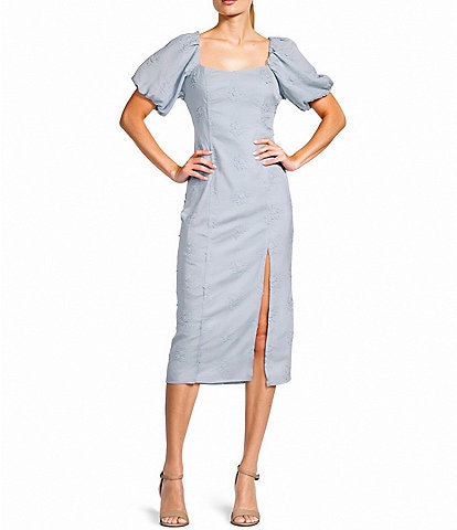 GB Floral Eyelet Midi Dress