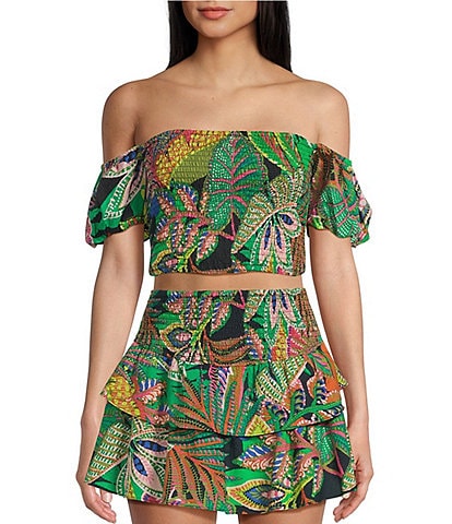 GB Floral Off The Shoulder Coordinating Top