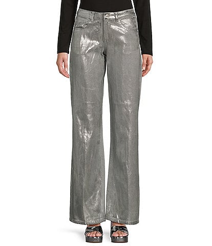 GB Foiled Denim Pants