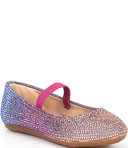 GB Girls' Addie Rhinestone Family Matching Strap Ballet Flats (Infant)