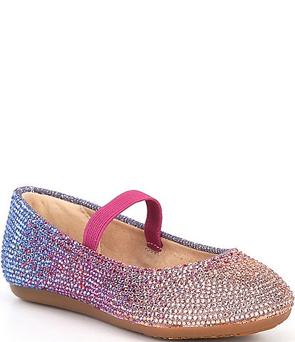 GB Girls' Addie Rhinestone Family Matching Strap Ballet Flats (Toddler)