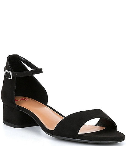 Ladies black shop low heel sandals