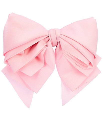 GB Girls Double Loop Satin Alligator Clip Bow