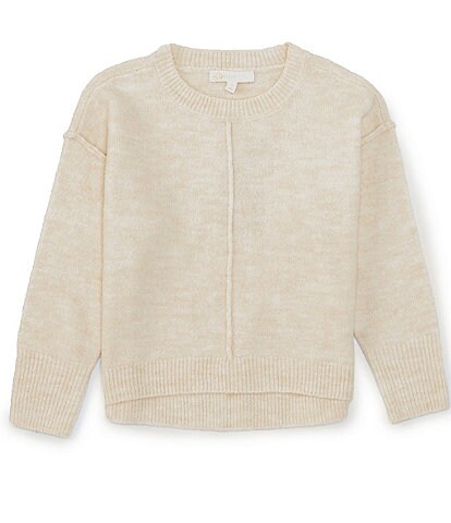 GB Little Girls 2-6X Ribbed Neck Seamed Sweater