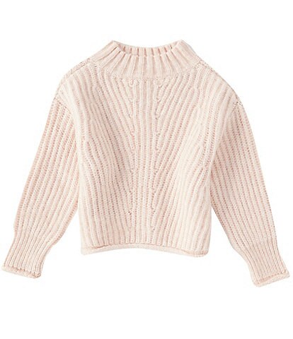 GB Girls Little Girls 2-6X Mock Neck Knit Sweater