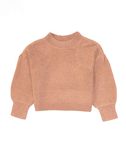 GB Girls Little Girls 2-6X Mock Neck Solid Sweater