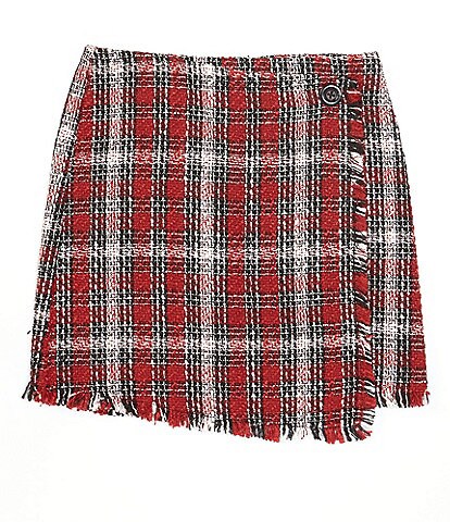 GB Girls Little Girls 2-6X Plaid Asymmetrical Skirt