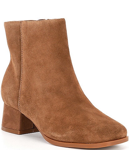 GB Girls' Shirley Suede Block Heel Booties (Youth)