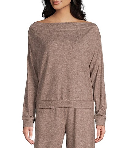 GB Hacci Off-The-Shoulder Coordinating Pullover Top