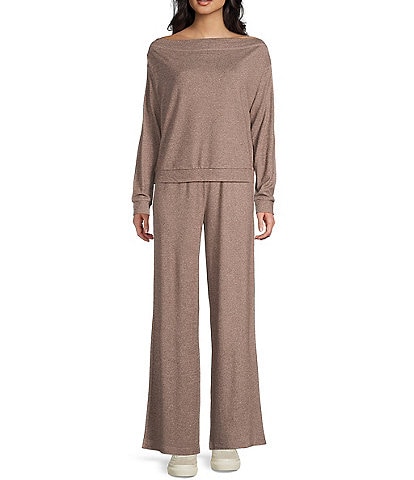 GB Hacci Off-The-Shoulder Coordinating Pullover Top