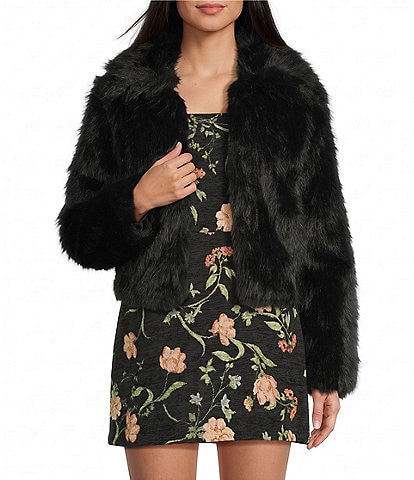 GB Heather Faux Fur Coat