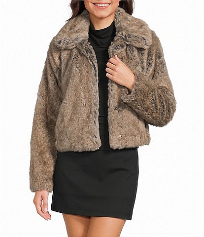 GB Heather Faux Fur Coat