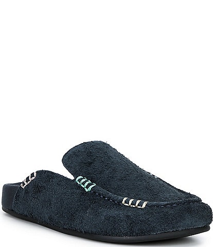 GB Lazy-Daze Suede Rainbow Whipstitch Clogs