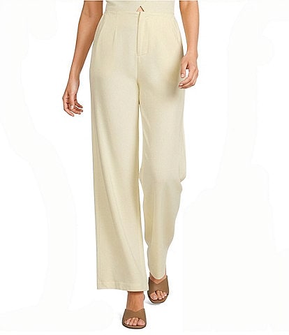 GB Linen Blend Wide Leg Pants
