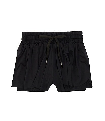 Girls' Basic Cotton Shorts - Black DOMYOS