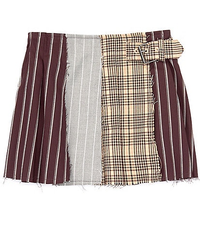 GB Little Girls 2T-6X Asymmetrical Plaid Skirt