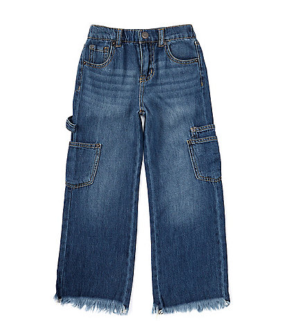 GB Little Girls 2T-6X Denim Cargo Jeans