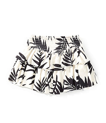 GB Little Girls 2T-6X Gracie Leaf Print Active Skirt