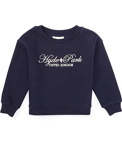 GB Little Girls 2T-6X Knit Hyde Park Graphic Sweatshirt
