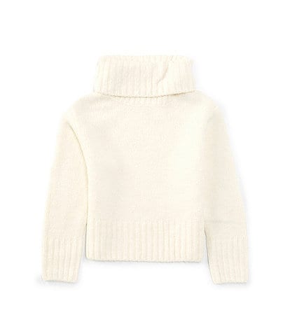 GB Little Girls 2T-6X Long Sleeve Oversized Turtleneck Sweater