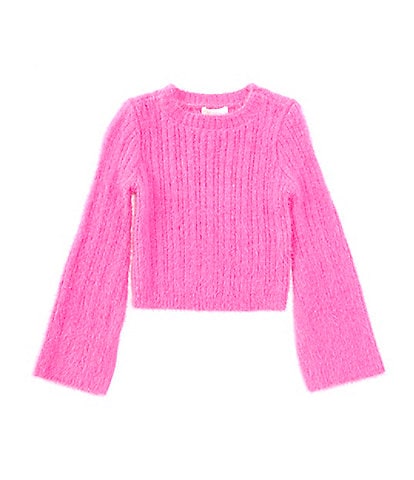 GB Little Girls 2T-6X Long Sleeve Ribbed Sweater