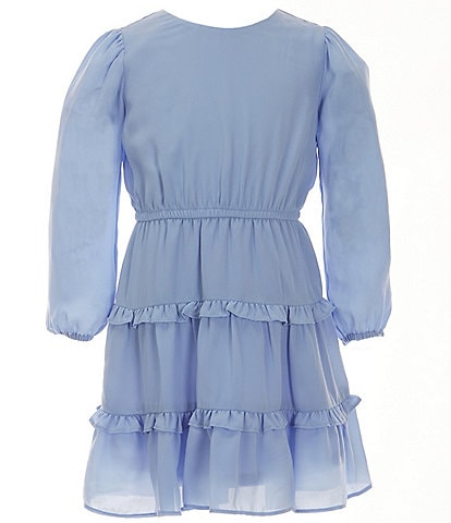 GB Little Girls 2T-6X Long-Sleeve Ruffle Tier Dress