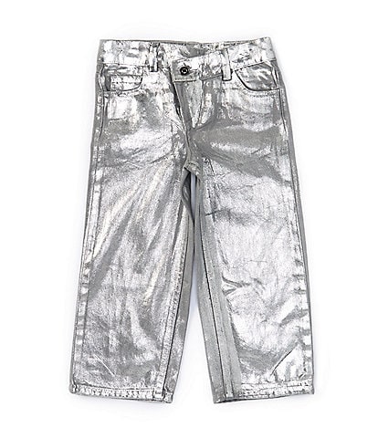 GB Little Girls 2T-6X Metallic Coated Jeans