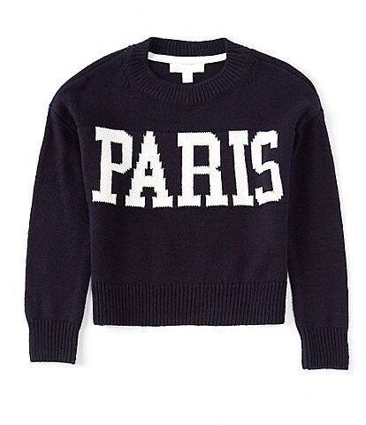 GB Little Girls 2T-6X Paris Crew Neck Sweater