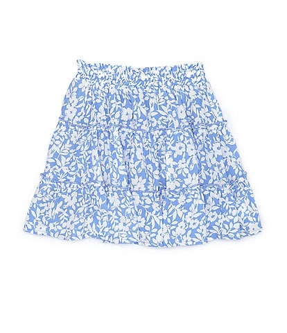 GB Little Girls 2T-6X Printed Ruffle Mini Skirt