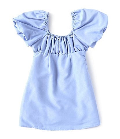 GB Little Girls 2T-6X Puff-Sleeve Empire Waist Dress