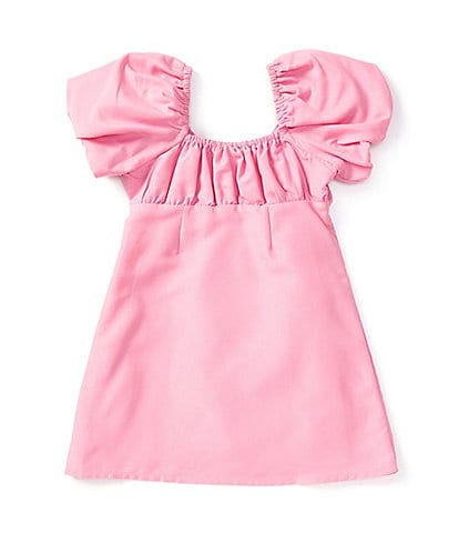 GB Little Girls 2T-6X Puff-Sleeve Empire Waist Dress