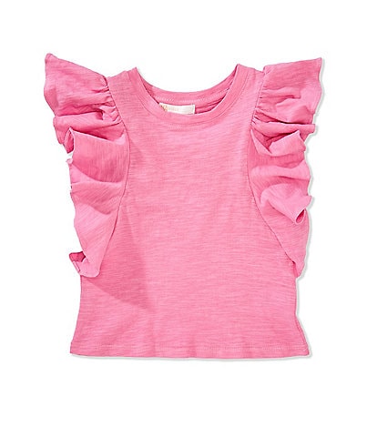 GB Little Girls 2T-6X Ruffle Sleeve T-Shirt