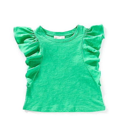 GB Little Girls 2T-6X Ruffle Sleeve T-Shirt