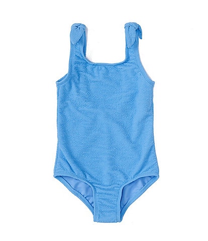 GB Little Girls 2T-6X Scrunch Tie-Shoulder One-Piece Swimsuit