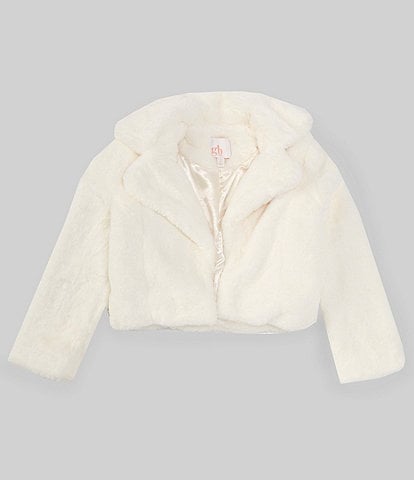 GB Little Girls 2T-6X Short Faux Fur Jacket