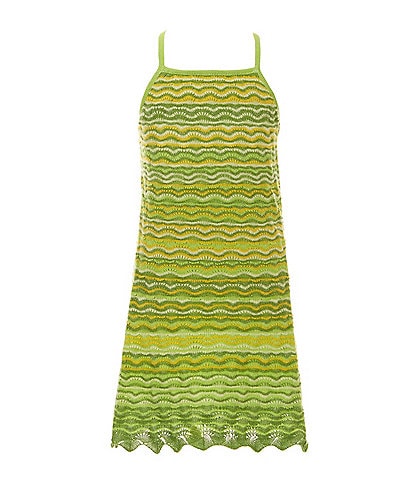 GB Little Girls 2T-6X Sleeveless Crochet Dress