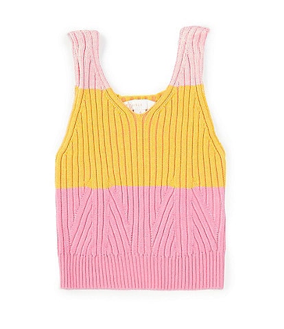 GB Little Girls 2T-6X Sleeveless Stripe Sweater Tank