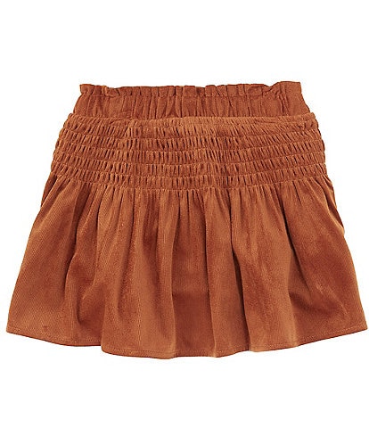 GB Little Girls 2T-6X Smocked Waist Mini Skirt