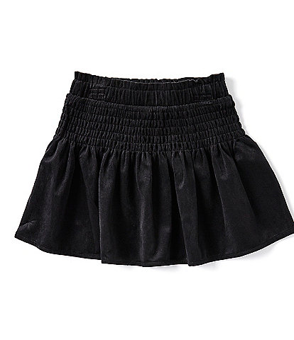 GB Little Girls 2T-6X Smocked Waist Mini Skirt