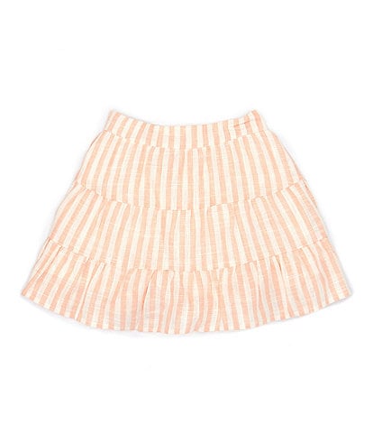 GB Little Girls 2T-6X Stripe Ruffle Tier Skirt